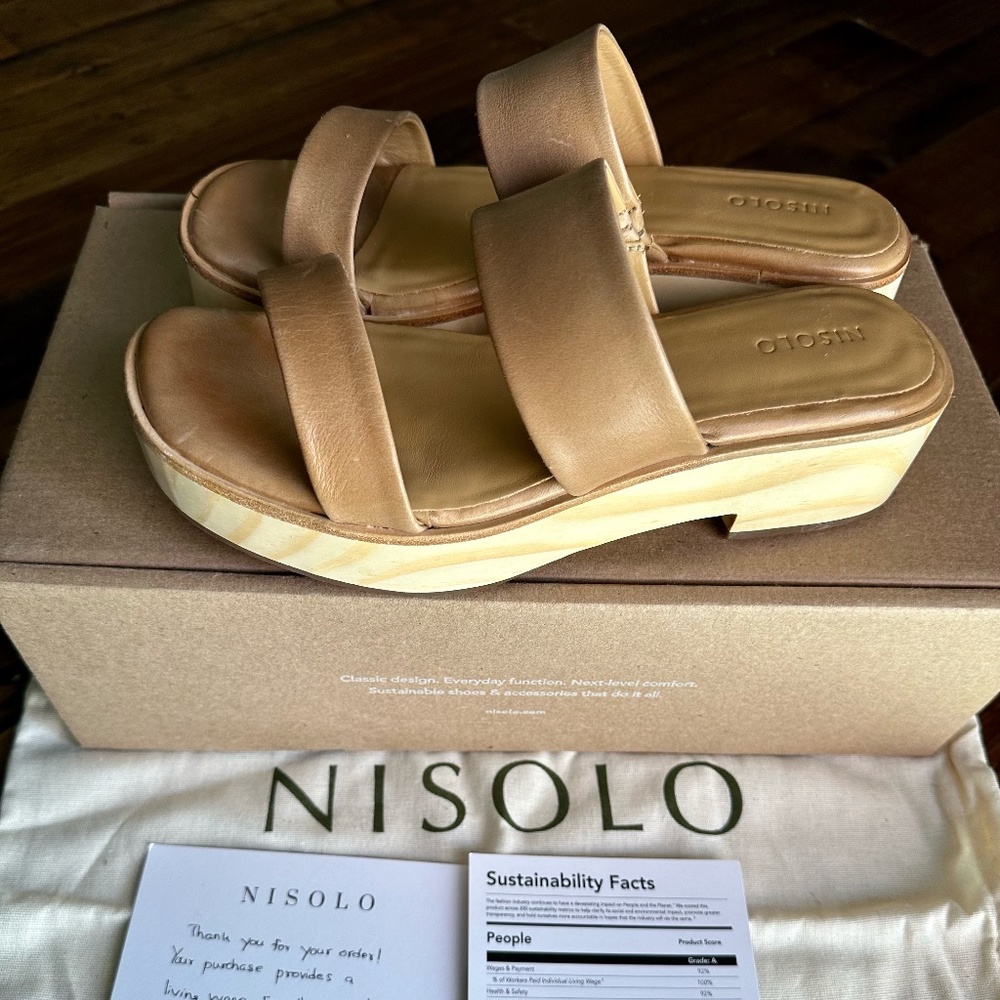 Brand New Nisolo Ellie All-Day Clog Size 6.5 - Picture 1 of 13